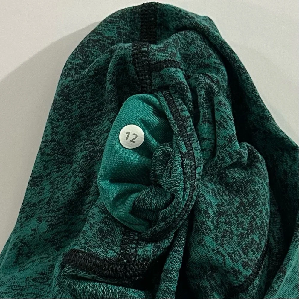 Lululemon Wunder Under High-Rise 30" Luon - Spray Jacquard Hunter Green | 12 - Picture 10 of 12
